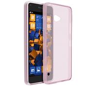 mumbi Coque de protection pour Microsoft Lumia 640 TPU gel silicone rose transparent (Ultra Slim - 0,70 mm)