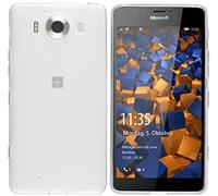 mumbi Coque de protection pour Microsoft Lumia 950 TPU gel silicone transparent blanc