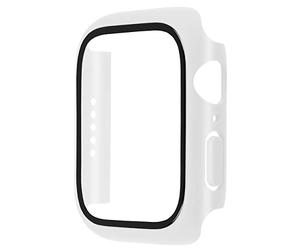 mumbi Coque de Protection Transparente en Verre trempé Compatible avec Apple Watch Series 8 7 45 mm