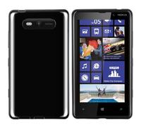 Mumbi Coque en Silicone pour Nokia Lumia 820 Noir