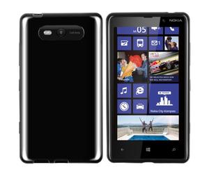 Mumbi Coque en Silicone pour Nokia Lumia 820 Noir
