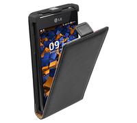Mumbi Etui à rabat en Cuir pour LG Optimus L7 Noir