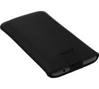 mumbi Housse en cuir véritable compatible avec Huawei Y6 2017 Housse en cuir Case Wallet, noir