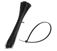 mumbi Lot de 100 colliers de serrage noirs 200 mm x 3,6 mm résistants aux UV, protection incendie, UL 94 V2