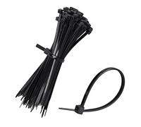 mumbi Lot de 100 serre-câbles noirs - 150 mm x 2,5 mm - Résistant aux UV - Protection incendie UL 94 V2