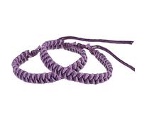 mumbi Lot de 2 bracelets d'amitié tressés Violet clair
