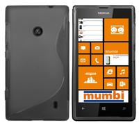mumbi S-Coques de TPU compatible avec Nokia Lumia 520, noir clair