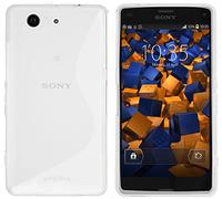 mumbi S-TPU Coque de protection pour Sony Xperia Z3 Compact TPU gel silicone transparent blanc