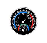 mumbi Thermomètre hygromètre Affichage de la température et de l'humidité Noir