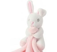 Mumbles - Doudou bebe peluche lapin - MM700 - blanc et rose G