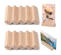 MumdoYAL 10 pièces porte carte bois，porte photo，porte menu，porte nom table，support bois，Pour les mariages et les fêtes
