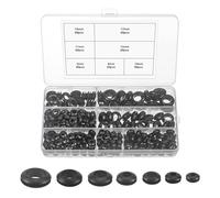 MumdoYAL 260 pièces rondelle caoutchouc，passe fil caoutchouc，joint caoutchouc，passe cable，7 Tailles, pour la protection des câbles, goulotte de câbles, fil, bateau, installation électrique