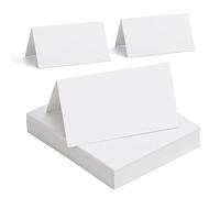 MumdoYAL 50 pièces cartes de place blanches，marque place mariage，porte nom table，marque place anniversaire，Pour mariage, anniversaire, fête, communion,baptême
