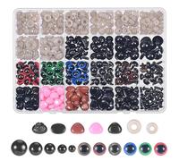MumdoYAL 600 Pieces Plastique Yeux De Sécurité Amigurumi, Yeux Crochet, Yeux Amigurumi, Yeux Pour Peluche Crochet, Yeux Peluche, Pour Poupée, Jouets, Bricolage