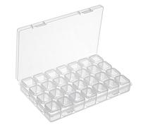 MumdoYAL boite rangement diamond painting，boite rangement vis，petite boite，boite a bijoux transparente，28 compartiments, pour petites pièces, ongles, perles, bijoux