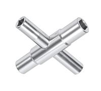 MumdoYAL Clé Universelle 4 en 1, Outil Polyvalent pour Purge de Radiateur, Armoires Électriques et Compteurs de Gaz, en Acier 45# Galvanisé, Compacte et Durable