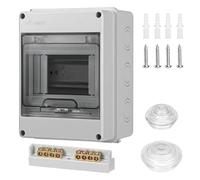 MumdoYAL coffret Electrique Etanche，IP65 avec 1 rangée de 5 modules，tableau electrique，boitier etanche electrique exterieur，pour les jardins ou les espaces extérieurs, les bornes de recharge