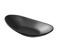 MumdoYAL Noir Plateau décoratif,21x11cm,Vassoio Ovale,Vide Poche Entree,Vide-Poche d'entrée pour Les clés de Couloir, Les Bols à Bijoux, Les Bols décoratifs