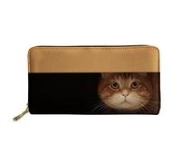 Mumeson Cb002-Cat Portefeuille durable pour pièces de monnaie Sac de maquillage portable avec sangle Taille unique Portefeuille RFID