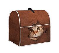 Mumeson Housse de protection en polyester durable pour mixeur Kitchenaid Motif chat 3D Marron