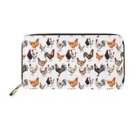 Mumeson Porte-monnaie portable durable avec sangle, Coq, Medium