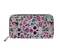 Mumeson Portefeuille de voyage pour femme style bohème long porte-monnaie pochette étui pour téléphone portable, P2816, taille unique, rose, Portefeuille RFID