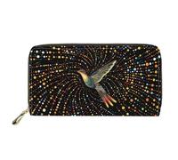 Mumeson Portefeuille de voyage style bohème pour femme, Art Colibri, taille unique