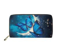 Mumeson Portefeuille de voyage style bohème pour femme, Papillon Bleu, taille unique
