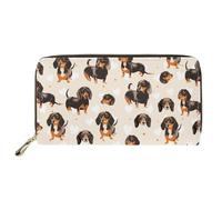 Mumeson Portefeuille de voyage style bohème pour femme, Teckel, taille unique