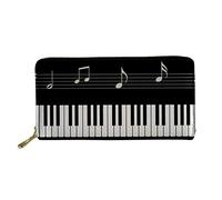 Mumeson Portefeuille durable pour pièces de monnaie, sac de maquillage avec sangle, clavier de piano (R1182), taille unique, portefeuille RFID