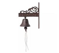MUMIAO Cloche de table | Cloche en fonte pour porte d'entrée, cloche de dîner murale pour intérieur et extérieur pour la ferme, le jardin, la maison