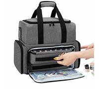 MUMIAO Sac de Rangement pour Vernis à Ongles et Manucure - Organiseur Portable avec Étui pour Lampe, Flacons et Fournitures