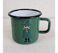 Mumin Snufkin Tasse en émail Vert 370 ml Grande tasse pour filles, garçons, enfants et adultes