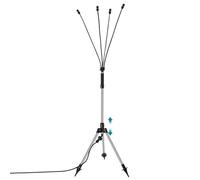 Mumistères pour patio extérieur, méchant debout pour patio extérieur, système de brumisation portable à hauteur réglable avec ligne d'eau de 26 pieds, méchants à eau flexibles pour refroidissement