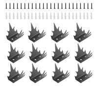 mumisuto Anti-Pigeon en Acier au Carbone, Pique Anti Pigeon pour Balcon Repulsif Pigeon, Pic Anti Pigeon, Protection Contre Les Pigeons pour Balcon, Toit, Jardin (24pcs)