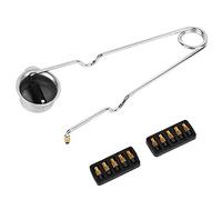 mumisuto Briquet à éTincelles à Silex, Briquets à éTincelles avec 10 Flints pour Propane, 1 Flints Spark Briquet TêTe Ronde en Acier Nickelé pour Traditionnel Survie Camping RandonnéE