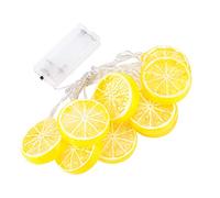 mumisuto Guirlande Lumineuse 1.5m 10 Led, Chaîne Lumineuse Citrons, Guirlande LED pour Extérieur et Intérieur, Lumières pour Decoration Chambre, Mariage, Noël, Arbre, Fête (Jaune)