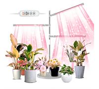 mumisuto Lampe de Plante, Lampe Horticole Réglable, 72 LEDs Plant Lampe Horticole Croissance Floraison 4 Têtes Lampe Croissance avec Minuterie 3/9/12H, 10 Luminosité 3 Modes