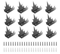 mumisuto Lot de 12 Pic Anti-Pigeon en Acier au Carbone, Pic Anti Pigeon Défense Balcon repulsif Pigeon avec Point de Rupture, Protection Contre Les Pigeons pour Balcon, Toit, Jardin