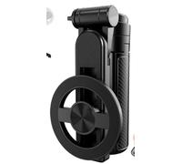 mumisuto MagnéTique Mini Perche à Selfie, 4 en 1 Selfie Stick TréPied BâTon Extensible, 360°Rotation avec TéLéCommande sans Fil, Stabilisateur De PoignéE pour Iphone Android, Selfies/Tiktok