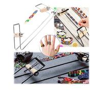 mumisuto Métier à Tisser Perles,Kit de Métier à Tisser à la Main en Métal,pour les Débutants,pour Fabriquer des Colliers, des Bracelets, des Bijoux et des Perles