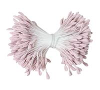 Mumjooyi 350Pcs Étamines de Fleurs en Nettoyant pour Pipes Étamines de Fleurs Artificielles Étamines pour Fleurs Pistil à Double Tête 3mm pour l'Artisanat Bouquet de Tulipes (Rose Violet)