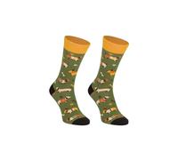 mumka Shoes Garçon-Motif de Puppy-Chaussettes Hautes-Couleur Marron-Taille de 28 à 35, Chausson Unique