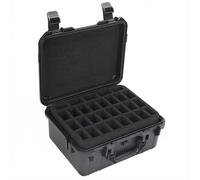Mumlicha Coffre de transport robuste pour figurines miniatures, étui de transport pour 116 figurines avec 4 inserts en mousse, compatible avec Warhammer 40k, Dungeons & Dragons miniatures