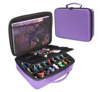 Mumlicha RPG Sac de voyage compatible avec les miniatures Donjons et Dragons, rangement miniature DND, étui à lancer pour ensemble de dés DND, sac de rangement miniature compatible avec Warhammer 40k,