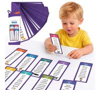 Mumma Mall Cartes éducatives phoniques en anglais 60 cartes flash pour enfants de 3 à 8 ans, idéales pour l'école à la maison, les activités Montessori et en classe