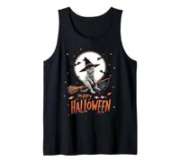 Mummy Cat Witch Candy Spooky Ghost Happy Halloween Costume Débardeur