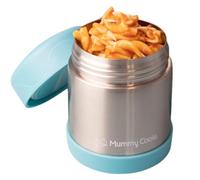 Mummy Cooks | Thermos alimentaire pour enfants | 300 ml | Bleu | Autocollants gratuits