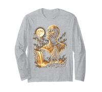 Mummy Howling at The Moon Meme Costume d'halloween Manche Longue