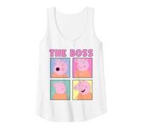 Mummy Pig The Boss Débardeur, Femme, Blanc, S